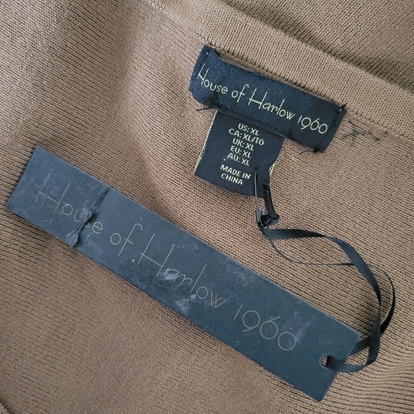 NWT House of Harlow 1960 Ribbed One Shoulder Midi Dress - Picture 4 of 5